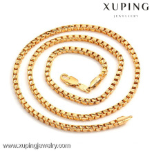 40706 Xuping Wholesale Charms Men Fashion Gold Color Chain Necklace Jewelry